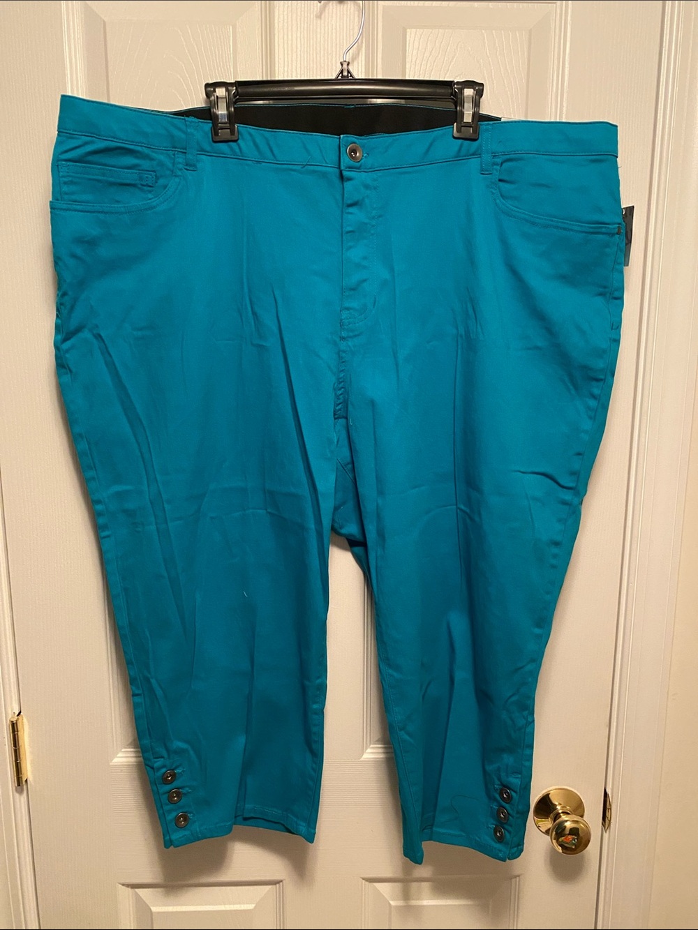 Catherines Teal Capris… size 28W